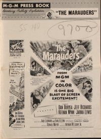 9h457 MARAUDERS pressbook '55 Dan Duryea and the toughest gang in Wild West history!