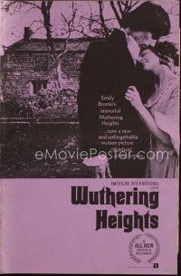 9h482 WUTHERING HEIGHTS pressbook '71 Timothy Dalton, Emily Bronte's unforgettable love story!
