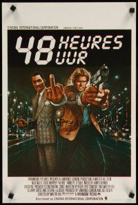 9j375 48 HRS. Belgian '82 Nick Nolte, wild art of Eddie Murphy in detective crime comedy!