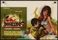 9j383 BEDAZZLED Belgian '68 classic fantasy, Ray art of Dudley Moore & Raquel Welch as Lust!