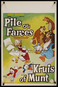 9j445 PILE OU FARCES Belgian '60s Disney, great cartoon image of Donald Duck & others!