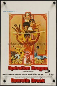 9j407 ENTER THE DRAGON Belgian '73 Bruce Lee kung fu classic, the movie that made him a legend!
