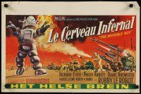 9j423 INVISIBLE BOY Belgian '57 Robby the Robot as the science-monster who would destroy the world!