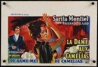 9j427 LA BELLA LOLA Belgian '62 wonderful art of Sara Montiel who is Dumas' Camille!