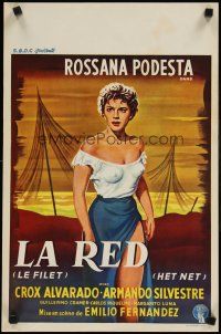9j452 ROSANNA Belgian '53 La Red, Crox Alvarado, art of sexy Rossana Podesta!