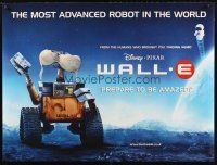 9j128 WALL-E DS British quad '08 Walt Disney, Pixar CG, robots, Best Animated Film!