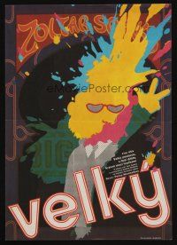 9j231 BIG Czech 11x16 '88 Tom Hanks, wild Bartsova artwork of fortune teller machine!