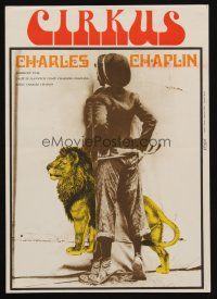 9j241 CIRCUS Czech 11x16 R76 Charlie Chaplin slapstick classic, Grygar artwork!