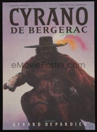 9j247 CYRANO DE BERGERAC Czech 11x16 '91 Gerard Depardieu as Edmond Rostand's big-nosed hero!