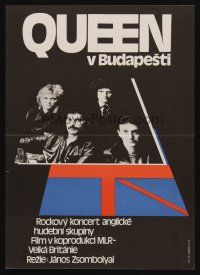 9j278 QUEEN LIVE IN BUDAPEST Czech 11x16 '74 totally different Josef Vyletal artwork!
