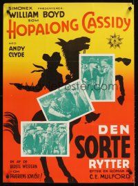 9j498 LOST CANYON Danish R64 silhouette art & images of William Boyd as Hopalong Cassidy