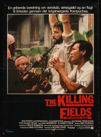 9j529 KILLING FIELDS Danish '85 Roland Joffe, John Malkovich, Sam Waterston held at gunpoint!