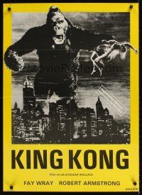9j530 KING KONG Danish R60s cool image of giant ape holding sexy Fay Wray over city!