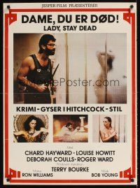 9j537 LADY STAY DEAD Danish '81 Chard Hayward, Louise Howitt, woman in shower attacked!