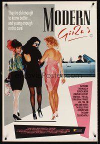 9j134 MODERN GIRLS English 1sh '86 Cynthia Gibb, sexy Virginia Madsen, Daphne Zuniga!