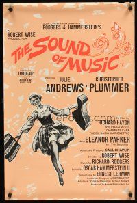 9j137 SOUND OF MUSIC English double crown '65 classic artwork of Julie Andrews!