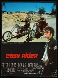 9j325 EASY RIDER French 15x21 R80s Peter Fonda, motorcycle biker classic directed by Dennis Hopper