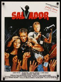 9j354 SALVADOR French 15x21 '86 James Woods, James Belushi, directed by Oliver Stone!