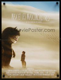 9j372 WHERE THE WILD THINGS ARE French 15x21 '09 Spike Jonze, cool image of monster & little boy!