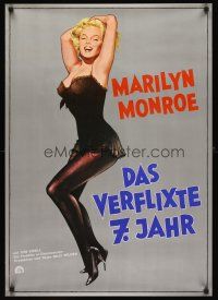 9j159 SEVEN YEAR ITCH German R70s Billy Wilder, great sexy art of Marilyn Monroe!