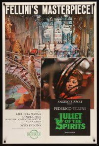 9j167 JULIET OF THE SPIRITS Italian/English 1sh '65 Fellini's Giulietta degli Spiriti, Masina!