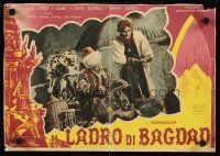 9j210 THIEF OF BAGDAD Italian 13x18 pbusta '40s great image of Conrad Veidt with Sultan!