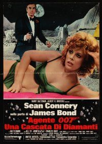 9j186 DIAMONDS ARE FOREVER Italian photobusta '71 Sean Connery as Bond, super sexy Jill St. John!