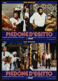 9j189 FLATFOOT IN EGYPT 8 Italian photobustas '79 Piedone d'Egitto, wacky Bud Spencer!