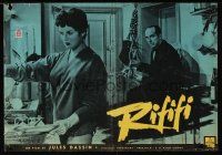 9j199 RIFIFI Italian photobusta '57 Jules Dassin's Du rififi chez les hommes, Jean Servais!