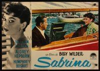 9j200 SABRINA Italian photobusta R62 Billy Wilder directed, Audrey Hepburn & Humphrey Bogart!