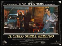 9j205 WINGS OF DESIRE Italian photobusta '87 Wenders' afterlife fantasy, Bruno Ganz, Peter Falk!