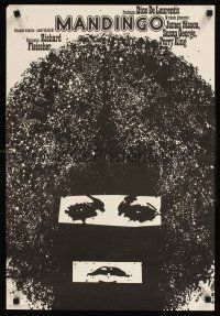 9j595 MANDINGO Polish 19x27 '78 Ken Norton, Brenda Sykes, Erol art of incredible afro!