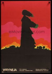 9j791 VIRINEYA Polish 23x33 '69 Vladimir Fetin, wonderful Krzysztoforski silhouette art of woman!