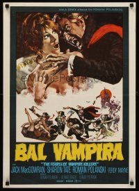 9j016 FEARLESS VAMPIRE KILLERS Yugoslavian '67 Roman Polanski, great comedy horror art!