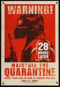 9k021 28 WEEKS LATER teaser DS 1sh '07 Catherine McCormack, Robert Carlyle, zombies!