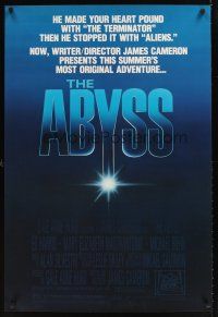 9k030 ABYSS 1sh '89 James Cameron directed, Ed Harris, Mary Elizabeth Mastrantonio!