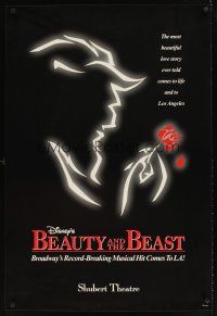 9k084 BEAUTY & THE BEAST stage play 1sh '94 Robert Jess Roth Broadway musical, Shubert Theatre!