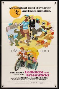9k085 BEDKNOBS & BROOMSTICKS 1sh R79 Walt Disney, Angela Lansbury, great cartoon art!