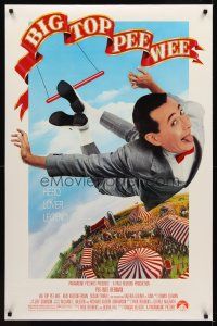 9k093 BIG TOP PEE-WEE 1sh '88 Paul Reubens is a hero, lover & legend, cult classic, great image!