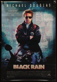 9k097 BLACK RAIN 1sh '89 Ridley Scott, Michael Douglas is an American cop in Japan!