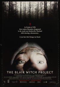 9k101 BLAIR WITCH PROJECT 2-sided video 1sh '99 Daniel Myrick & Eduardo Sanchez horror cult classic!