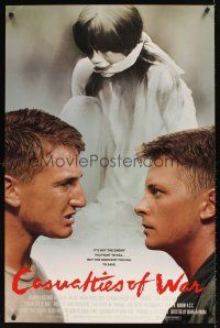 9k138 CASUALTIES OF WAR int'l 1sh '89 Michael J. Fox, Sean Penn, directed by Brian De Palma!