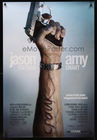9k162 CRANK DS 1sh '06 Jason Statham, creepy image of arm with popped veins!