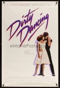 9k214 DIRTY DANCING 1sh '87 classic image of Patrick Swayze & Jennifer Grey!