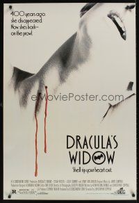 9k223 DRACULA'S WIDOW 1sh '89 Christopher Coppola directed, Sylvia Kristel, sexy horror image!