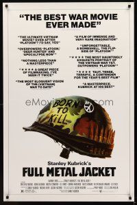 9k304 FULL METAL JACKET English 1sh '87 Stanley Kubrick bizarre Vietnam War movie!