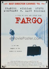 9k267 FARGO int'l 1sh '96 Coen Brothers, a lot can happen in the middle of nowhere!