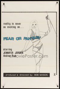 9k272 FEAR OR FANTASY 1sh '70 Jennifer Jordan & Andrea True, sexual fetishes!