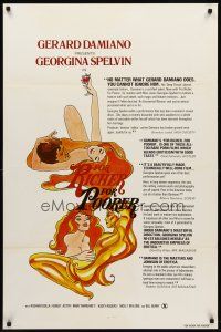 9k289 FOR RICHER, FOR POORER 1sh '79 Gerard Damiano, Georgina Spelvin, sexy artwork!