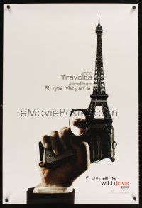 9k302 FROM PARIS WITH LOVE teaser DS 1sh '10 Pierre Morel, John Travolta, Eiffel Tower gun!